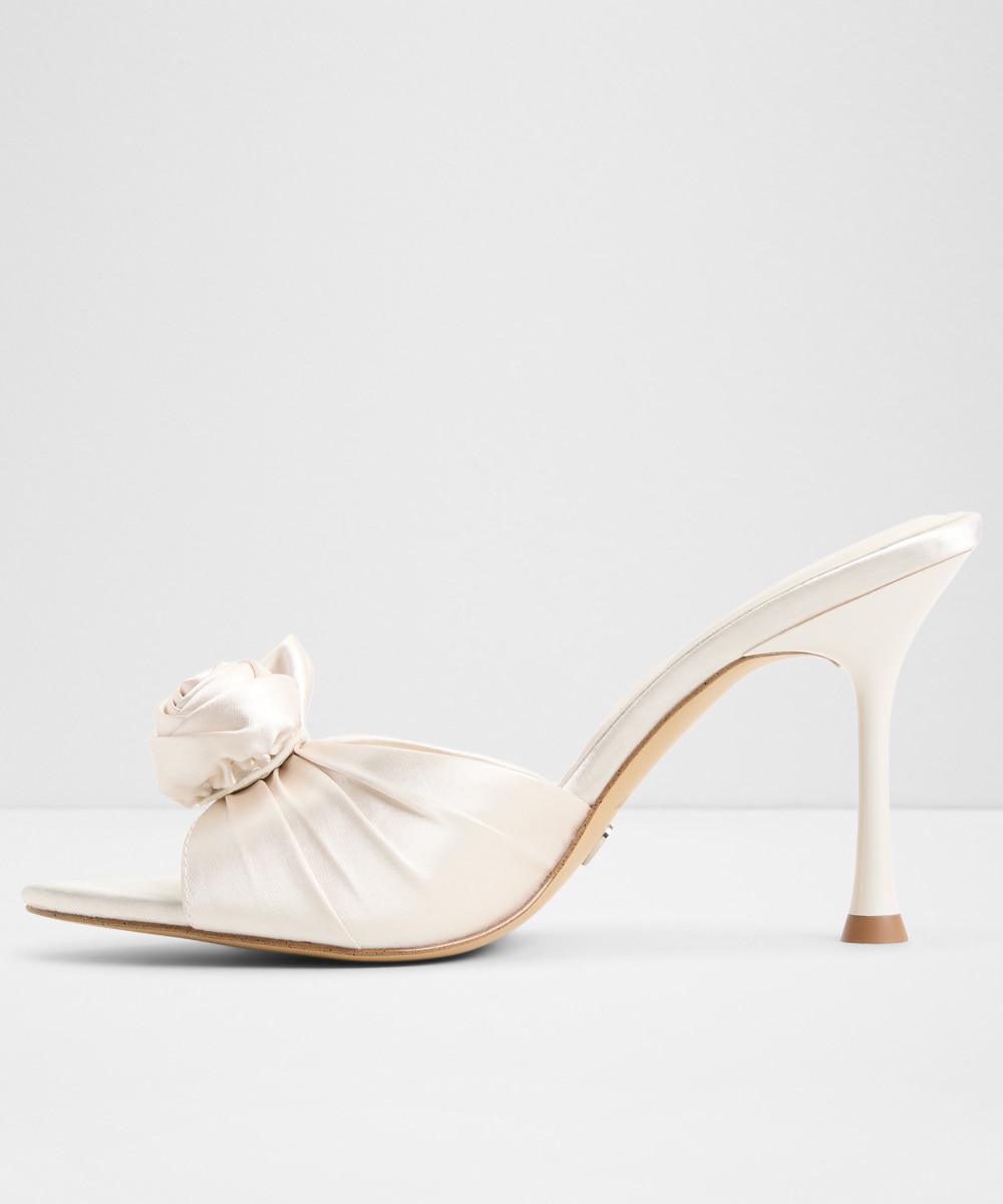 Mules de tacón de mujer con punta afilada - Aldo - Blanco Blanco-2