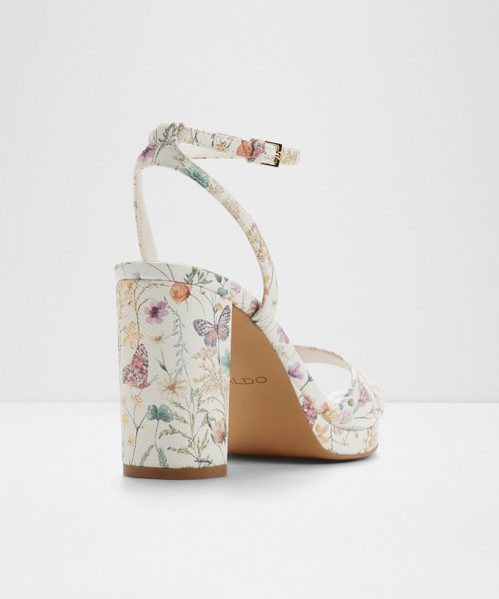 Sandalias de tacón de mujer con punta redonda - Aldo - Beige Beige-3