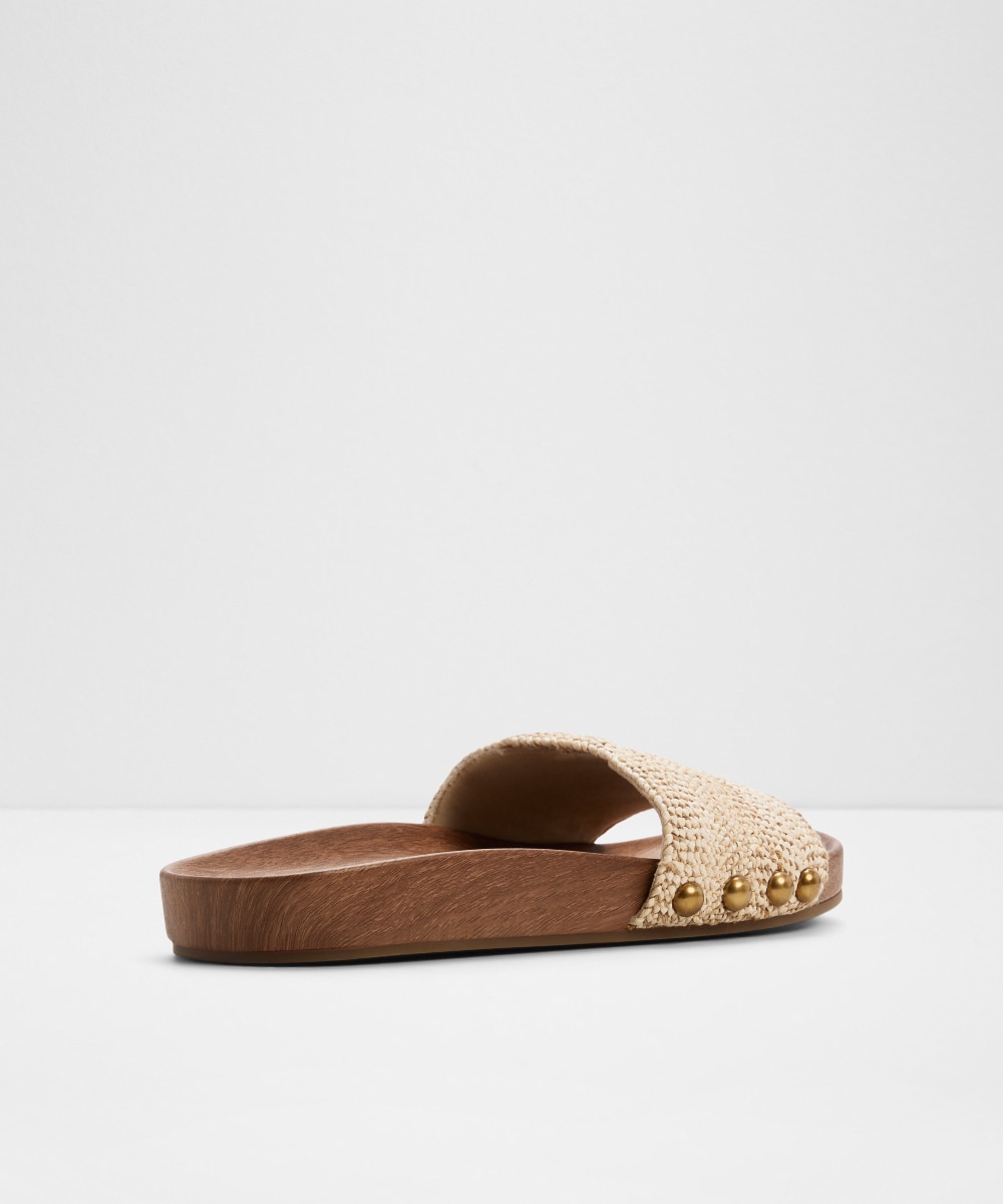 Sandalias planas de mujer con punta redonda - Aldo - Beige Beige-3