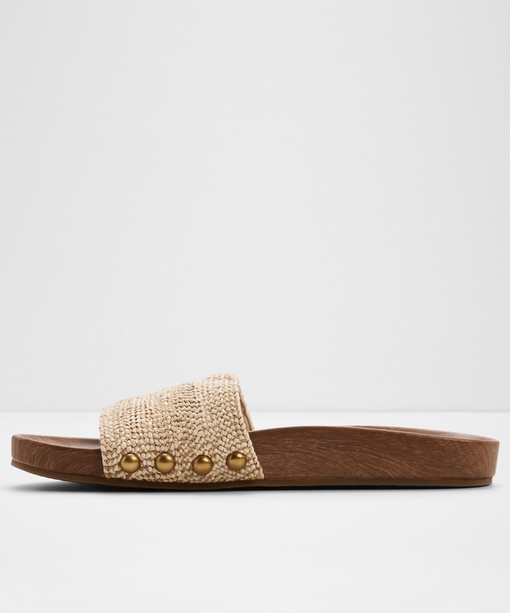 Sandalias planas de mujer con punta redonda - Aldo - Beige Beige-2