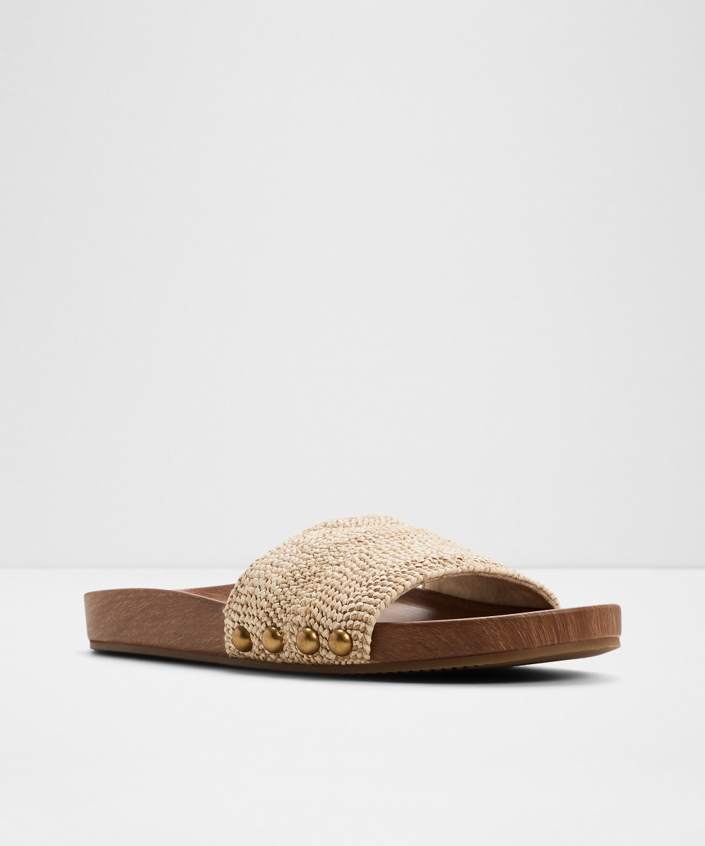 Sandalias planas de mujer con punta redonda - Aldo - Beige Beige-4