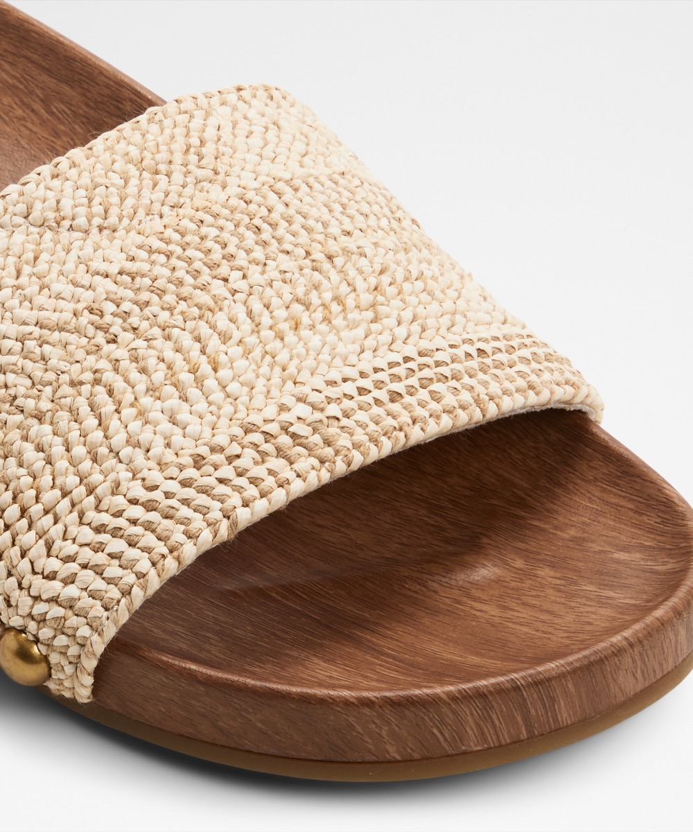 Sandalias planas de mujer con punta redonda - Aldo - Beige Beige-5