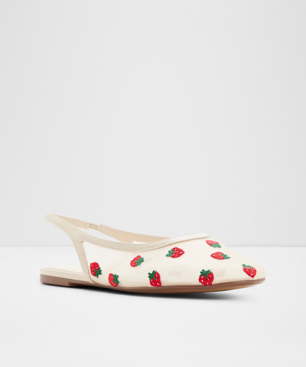 Zapatos de salón de mujer con punta redonda - Aldo - Blanco Blanco-4