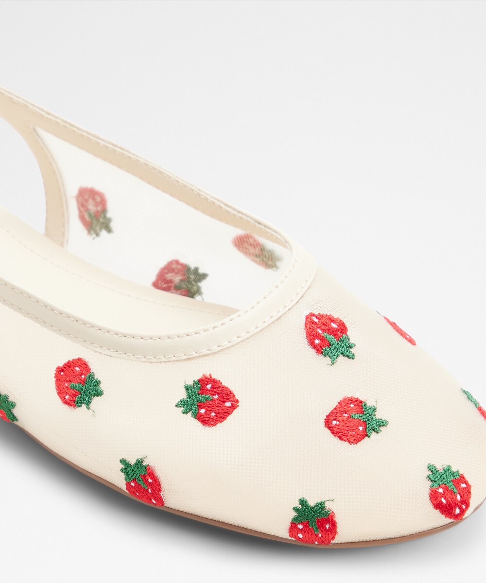 Zapatos de salón de mujer con punta redonda - Aldo - Blanco Blanco-5
