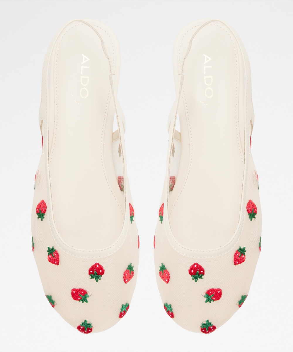 Zapatos de salón de mujer con punta redonda - Aldo - Blanco Blanco-6