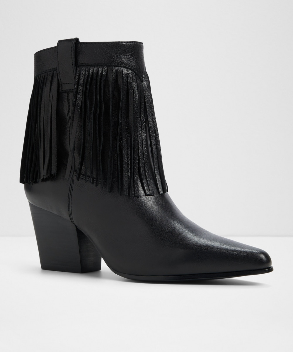 Botines básicos de mujer con punta afilada - Aldo - Negro Negro-4