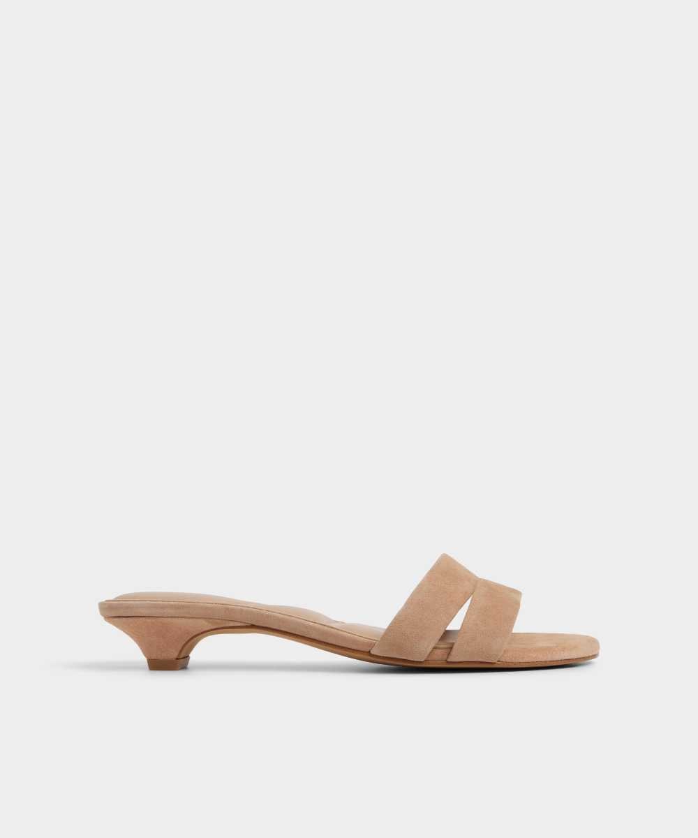 Sandalias de tacón de mujer con punta redonda - Aldo - Beige Beige-1