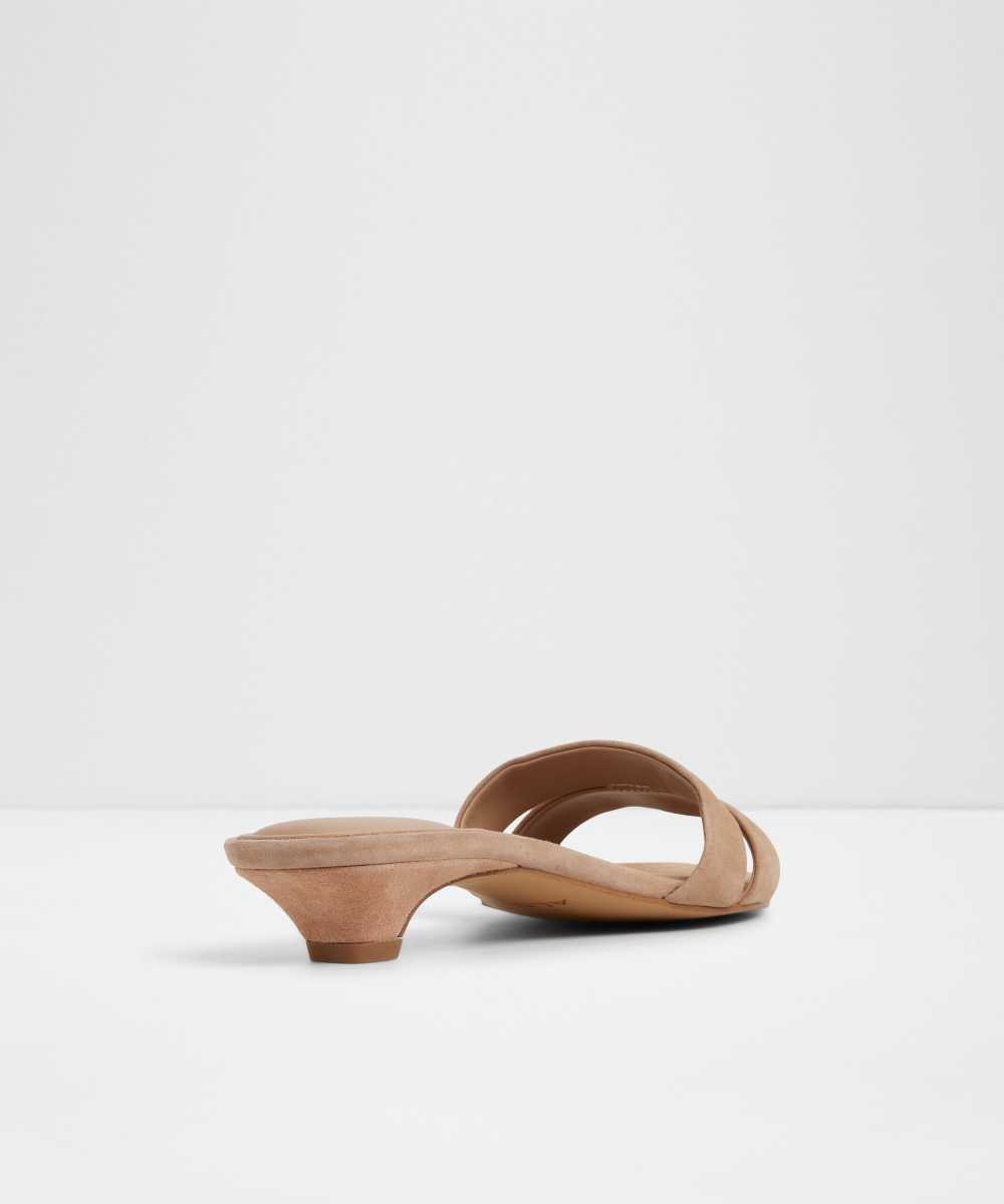 Sandalias de tacón de mujer con punta redonda - Aldo - Beige Beige-3