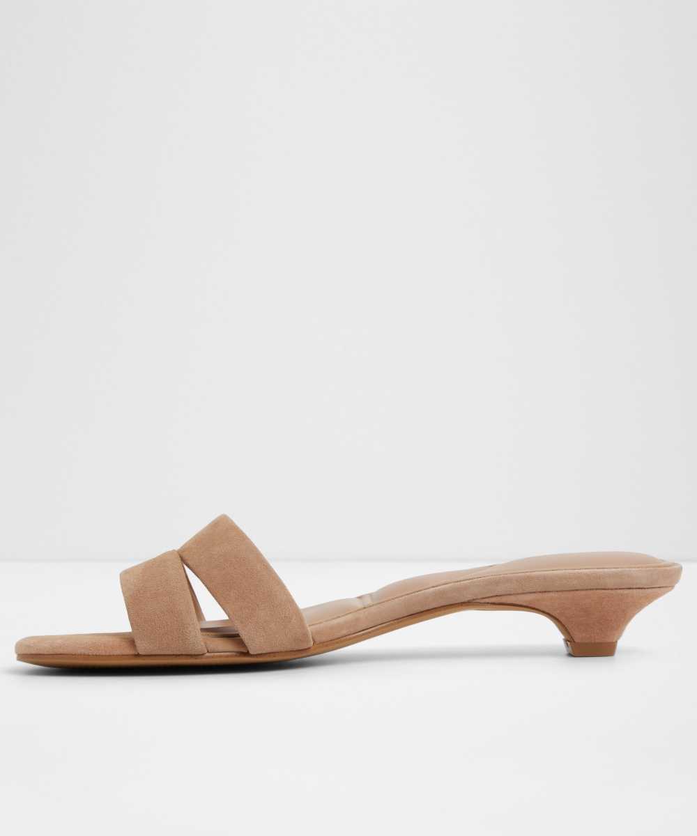 Sandalias de tacón de mujer con punta redonda - Aldo - Beige Beige-2