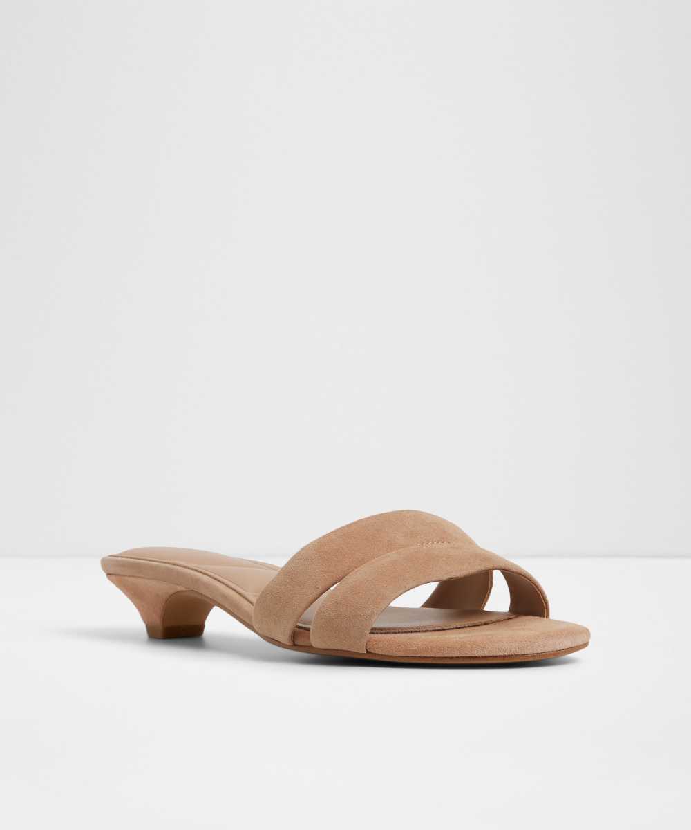 Sandalias de tacón de mujer con punta redonda - Aldo - Beige Beige-4