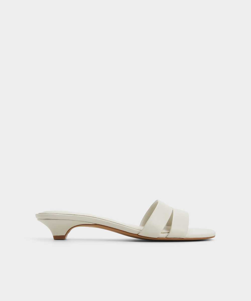 Sandalias de tacón de mujer con punta redonda - Aldo - Blanco Blanco-1
