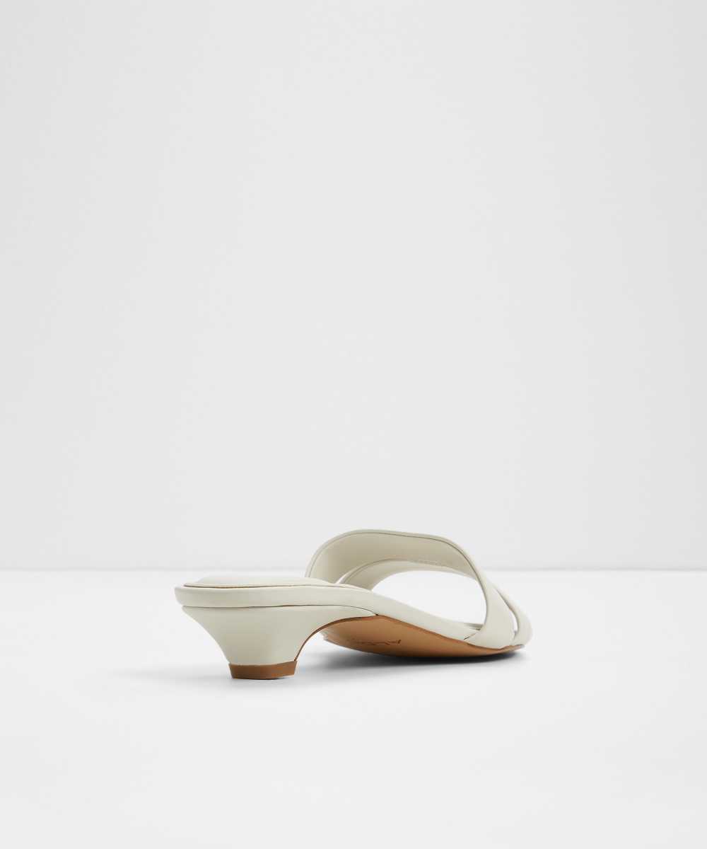 Sandalias de tacón de mujer con punta redonda - Aldo - Blanco Blanco-3