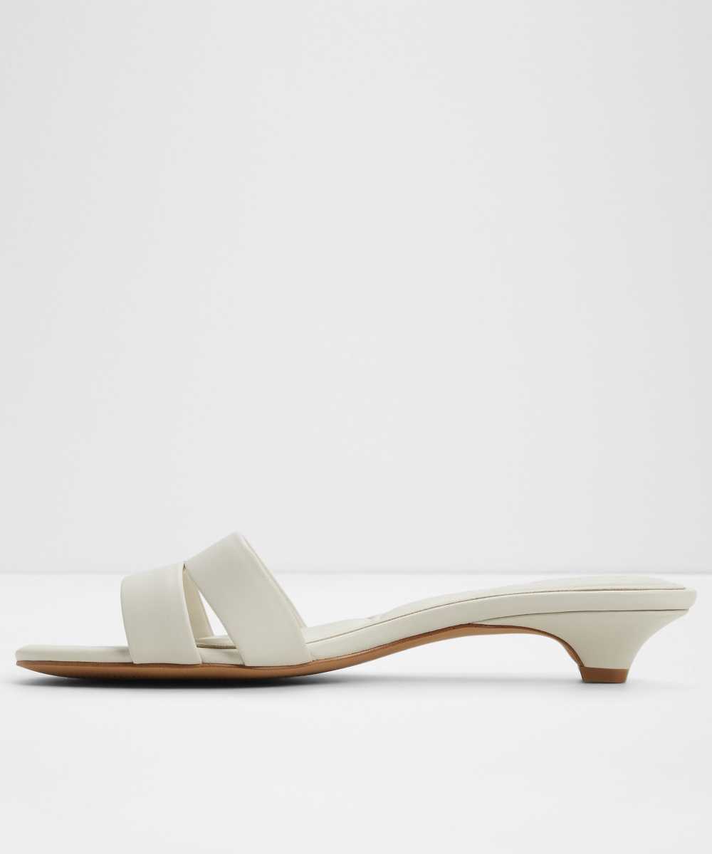 Sandalias de tacón de mujer con punta redonda - Aldo - Blanco Blanco-2