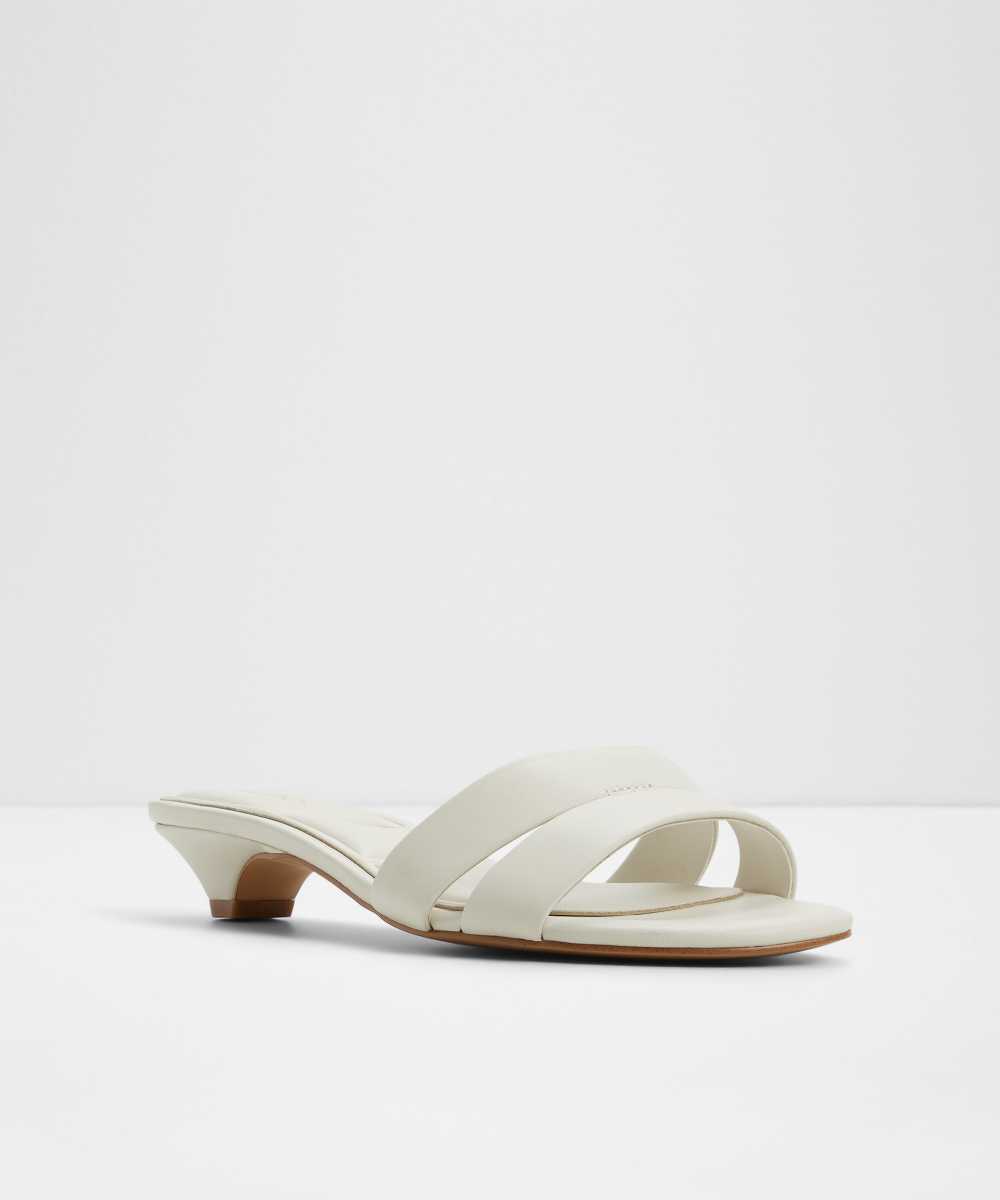 Sandalias de tacón de mujer con punta redonda - Aldo - Blanco Blanco-4