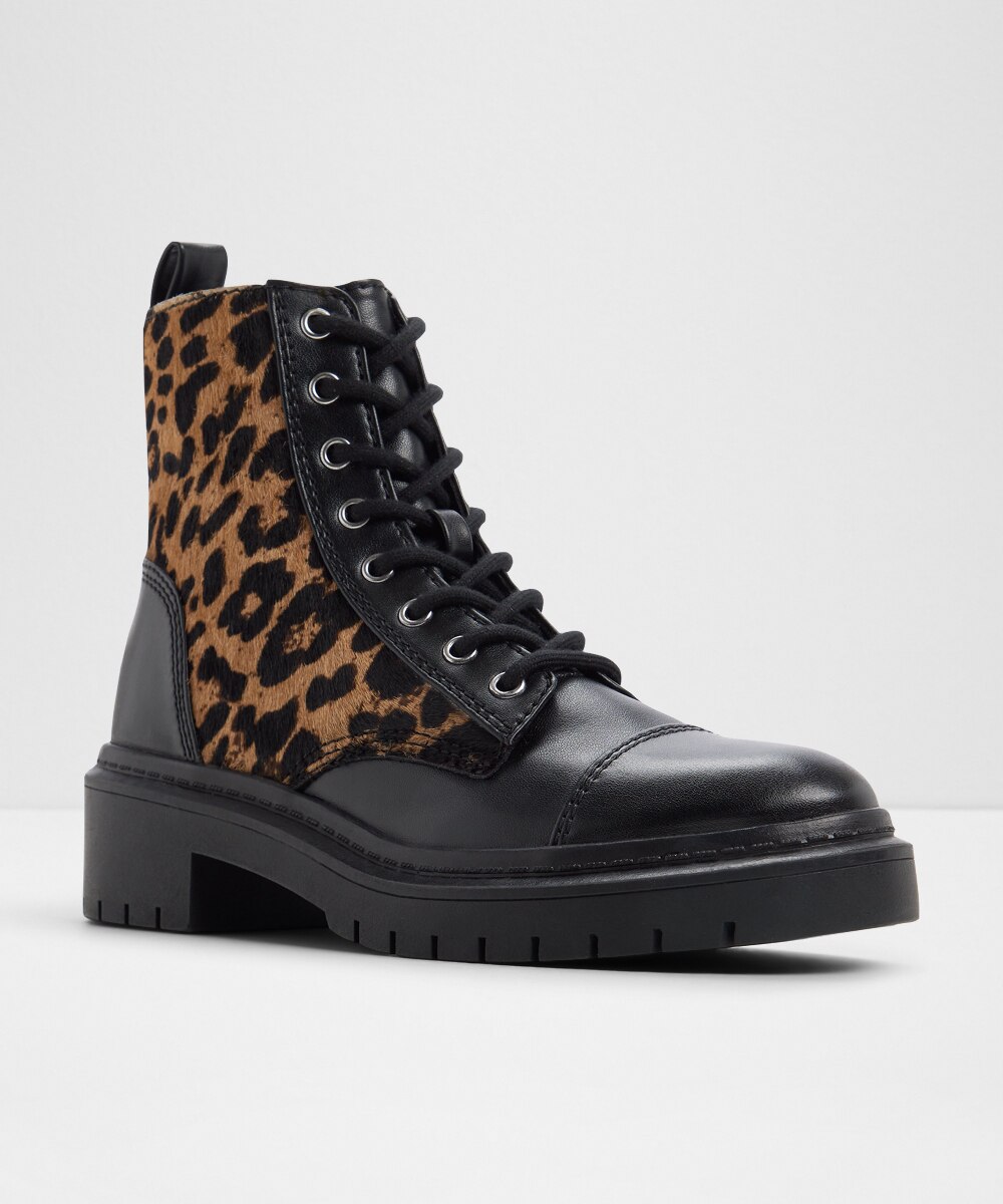 Botines de mujer con punta redonda - Aldo - Negro Negro-4