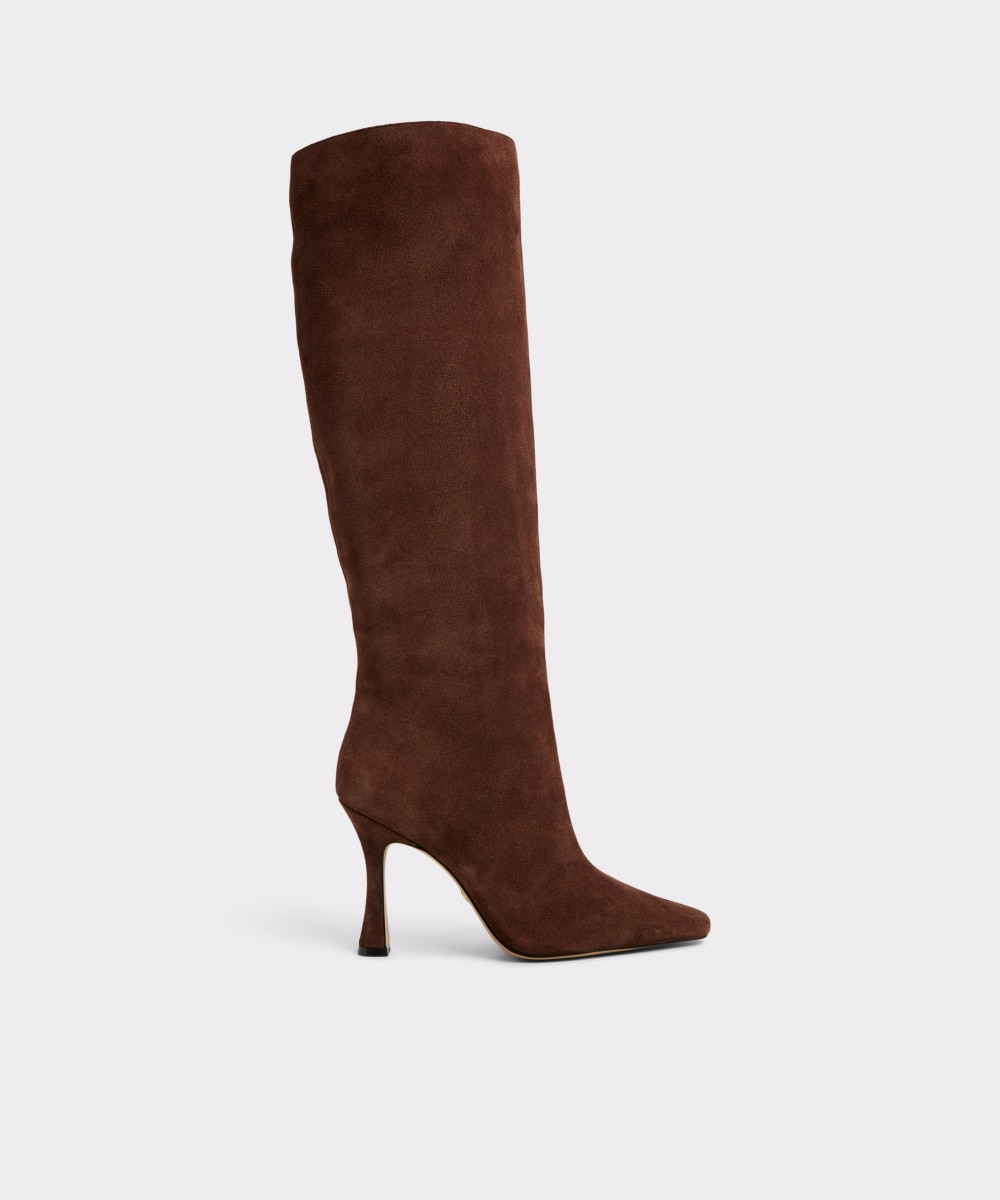 Botas básicas de mujer con punta redonda - Aldo - Marrón oscuro Marrón oscuro-1
