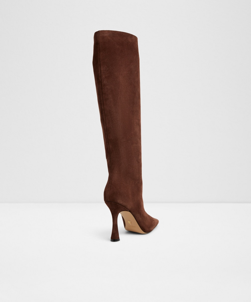 Botas básicas de mujer con punta redonda - Aldo - Marrón oscuro Marrón oscuro-2