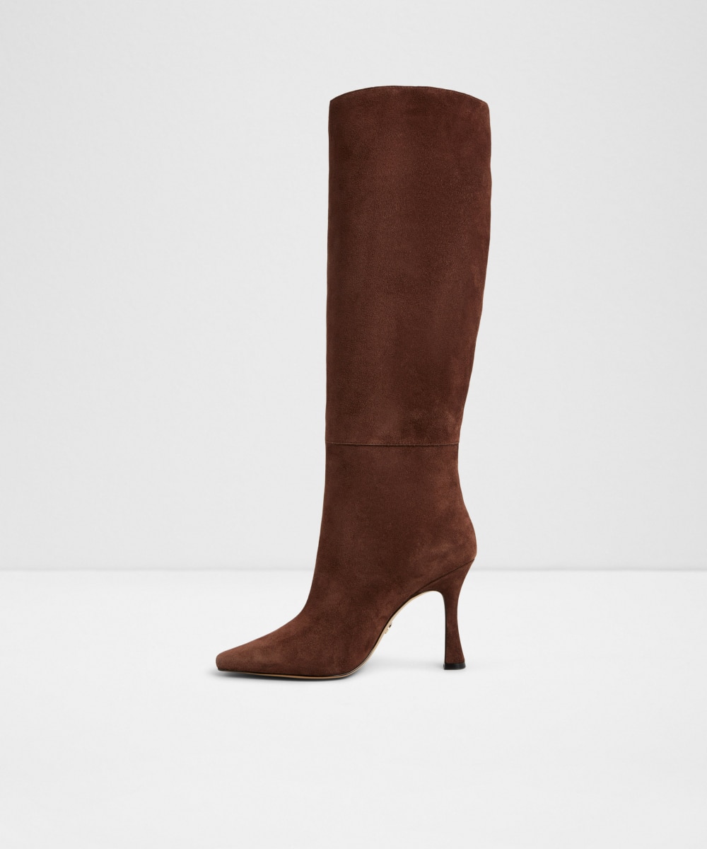 Botas básicas de mujer con punta redonda - Aldo - Marrón oscuro Marrón oscuro-3