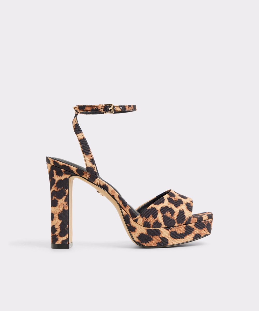 Sandalias de tacón de mujer con punta cuadrada - Aldo - Negro Negro-1