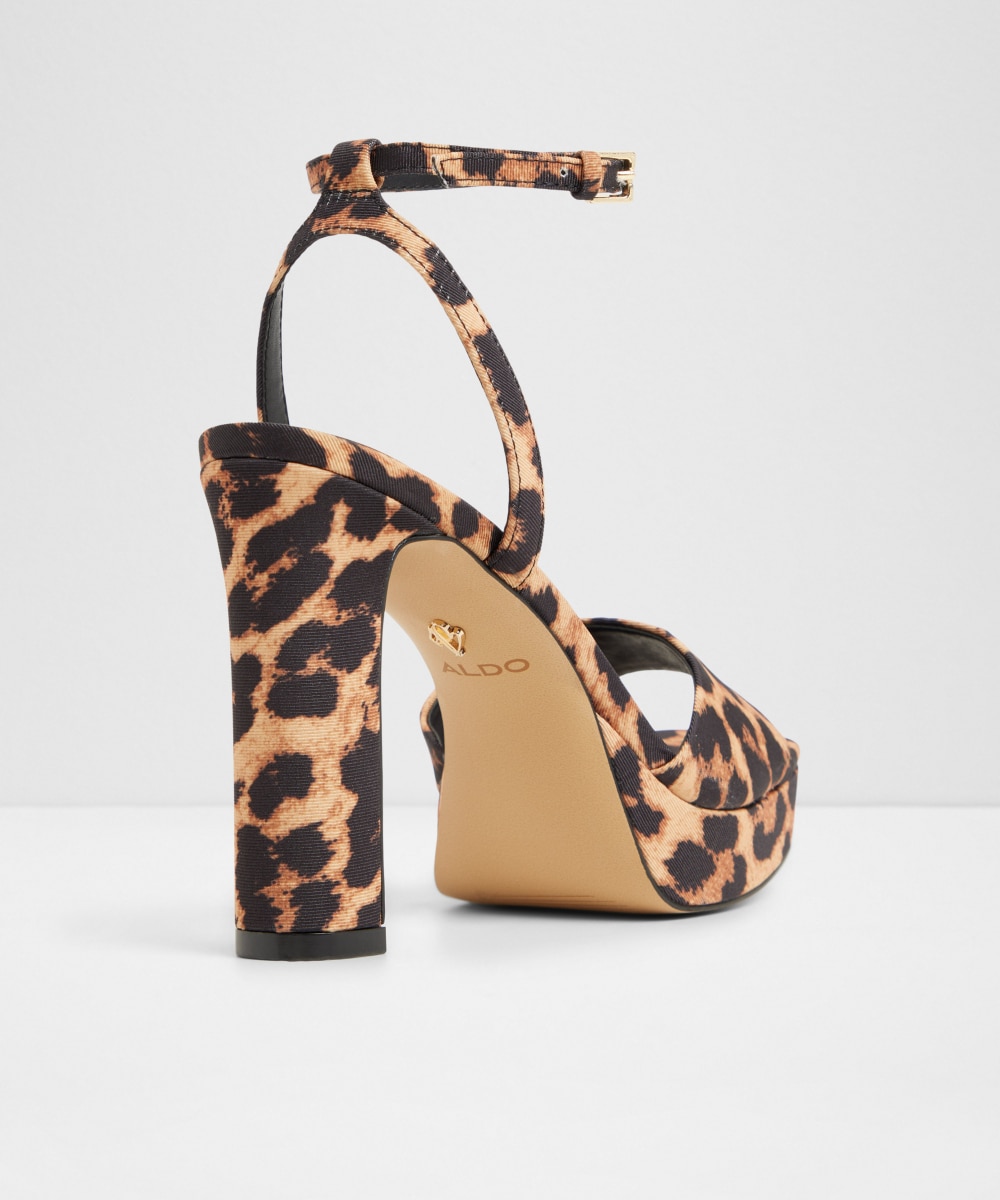 Sandalias de tacón de mujer con punta cuadrada - Aldo - Negro Negro-3