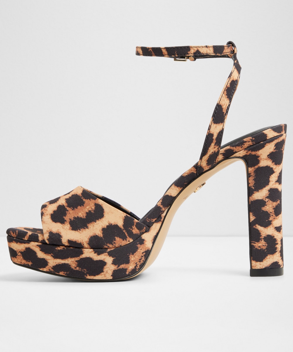 Sandalias de tacón de mujer con punta cuadrada - Aldo - Negro Negro-2