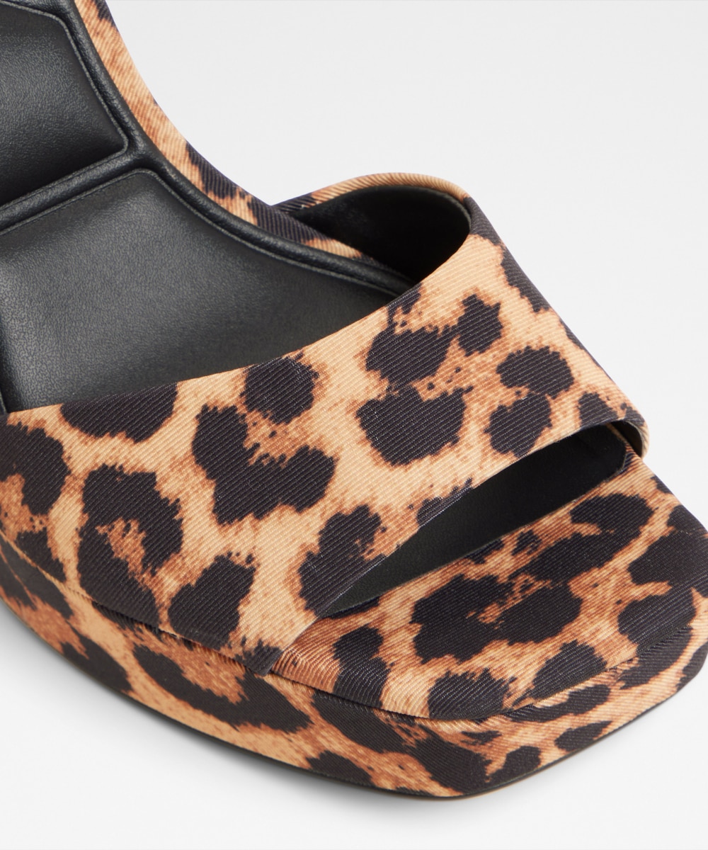 Sandalias de tacón de mujer con punta cuadrada - Aldo - Negro Negro-5