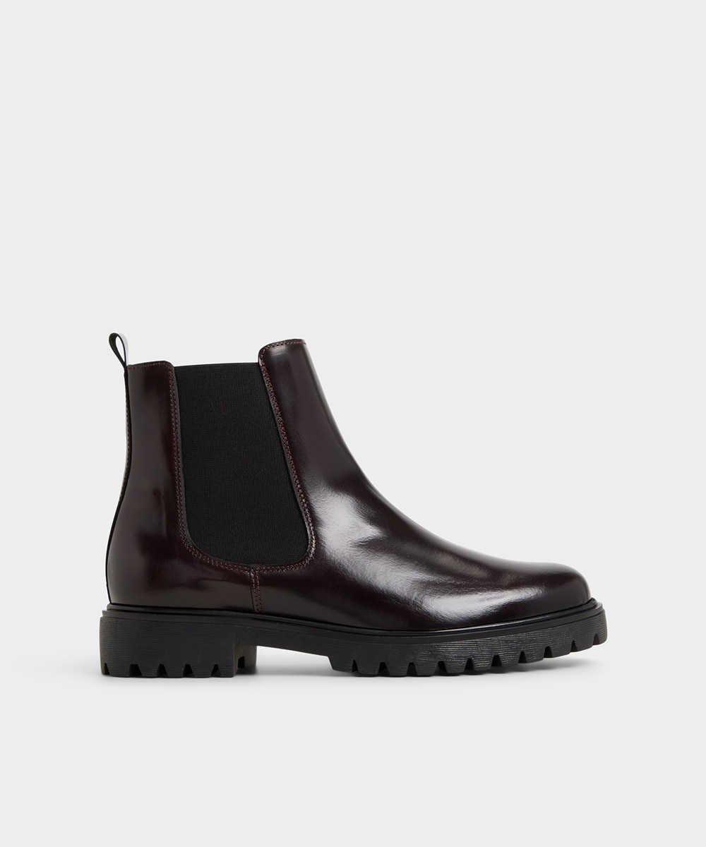 Botines básicos de mujer con punta redonda - Aldo - Burdeos Burdeos-1
