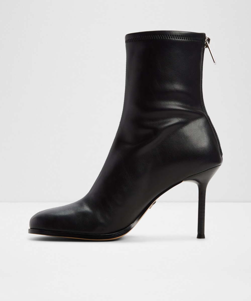 Botines básicos de mujer con punta redonda - Aldo - Negro Negro-3