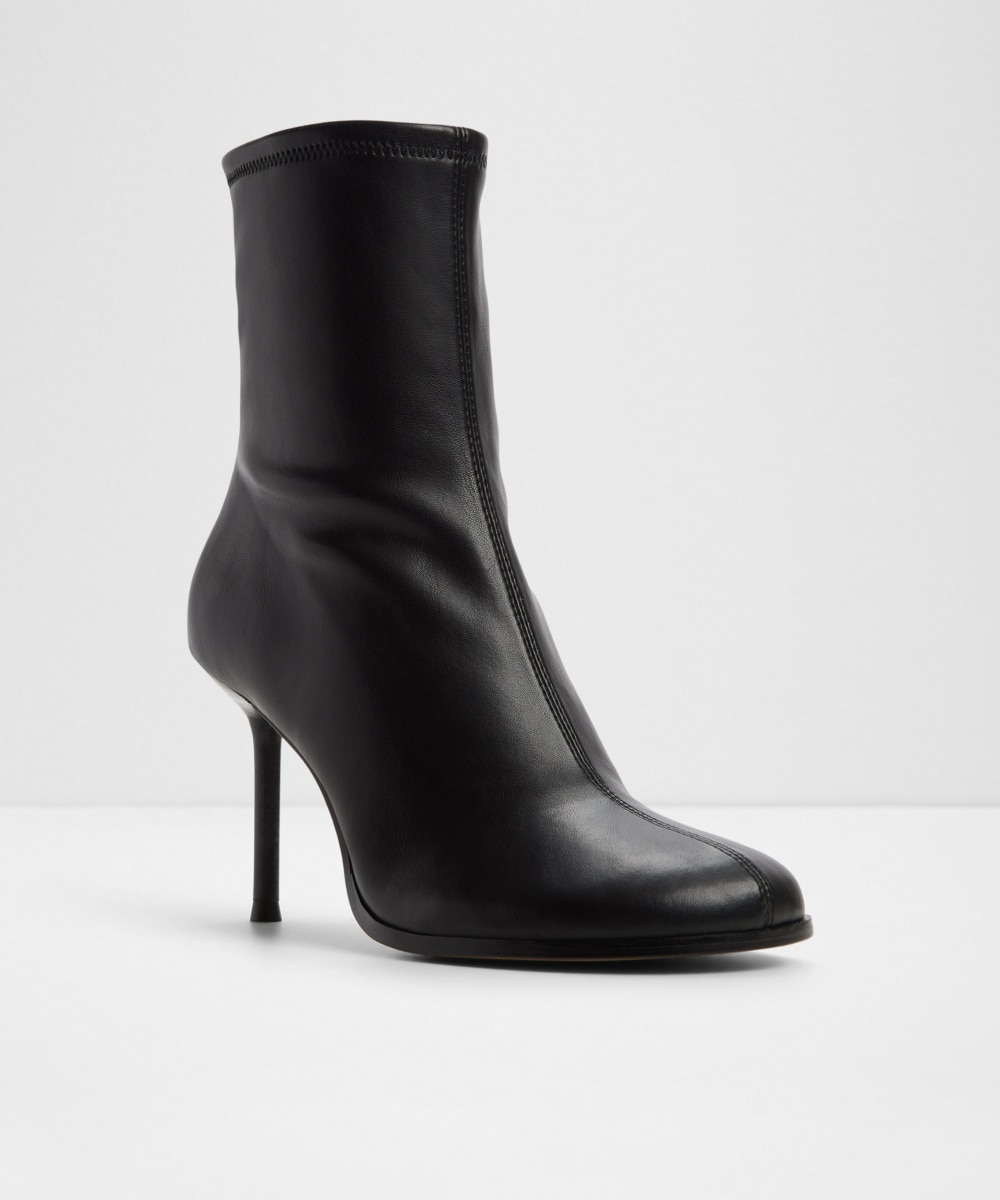 Botines básicos de mujer con punta redonda - Aldo - Negro Negro-4