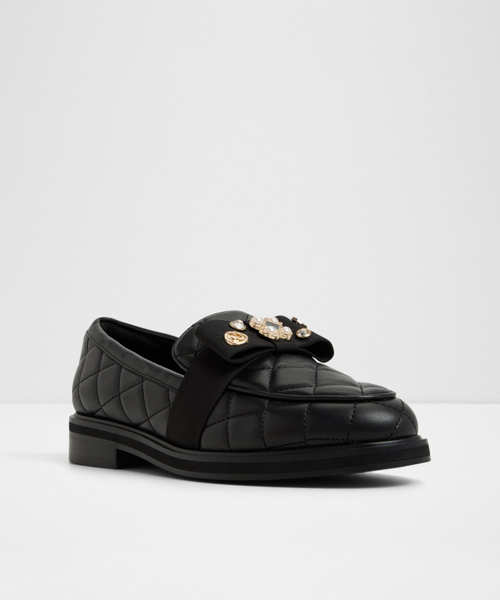 Mocasines planos de mujer con punta redonda - Aldo - Negro Negro-4