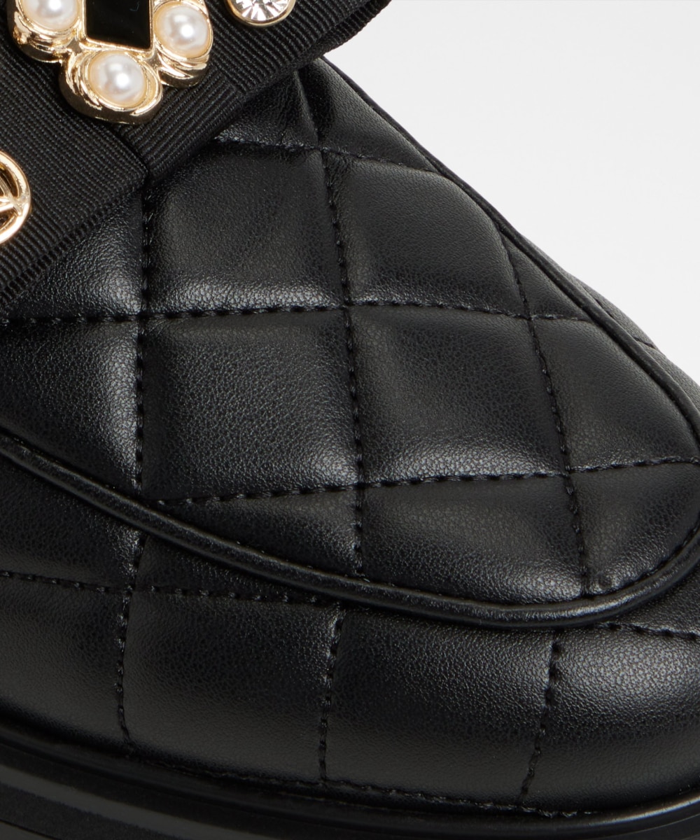 Mocasines planos de mujer con punta redonda - Aldo - Negro Negro-7