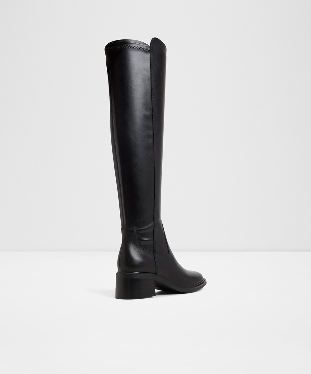 Botas básicas de mujer con punta cuadrada - Aldo - Negro Negro-2