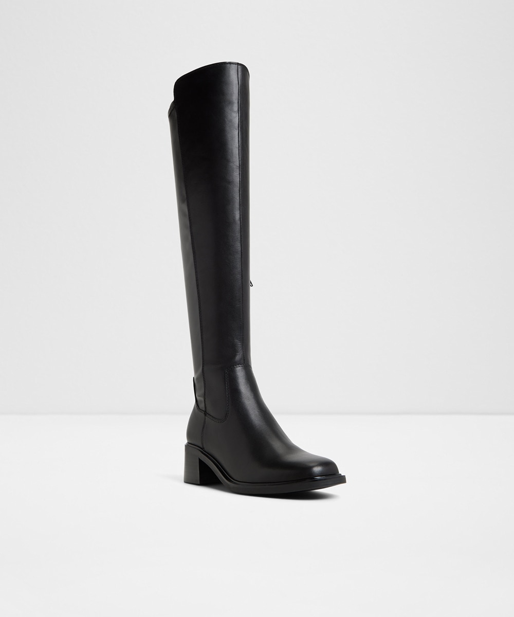 Botas básicas de mujer con punta cuadrada - Aldo - Negro Negro-4