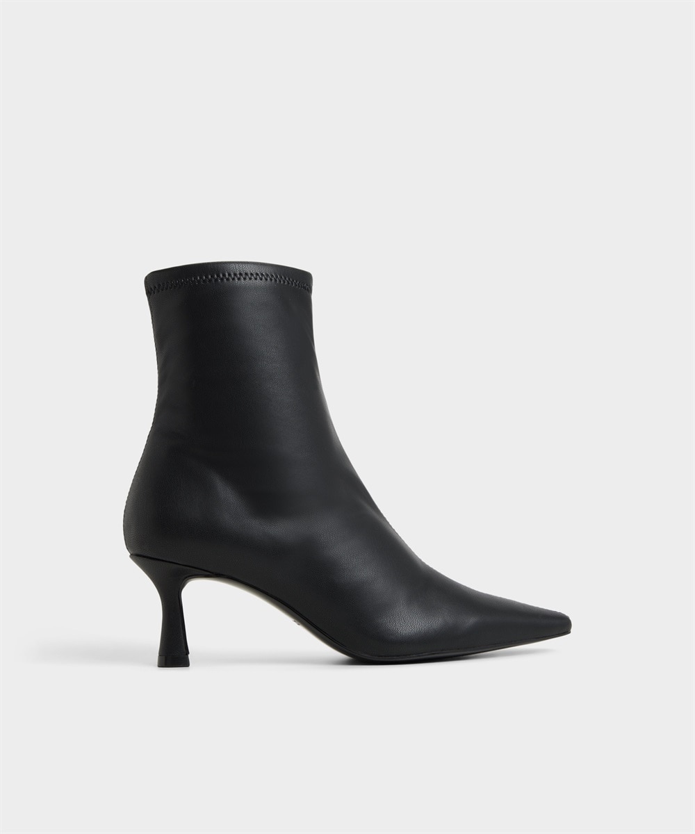 Botines básicos de mujer con punta afilada - Aldo - Negro Negro-1