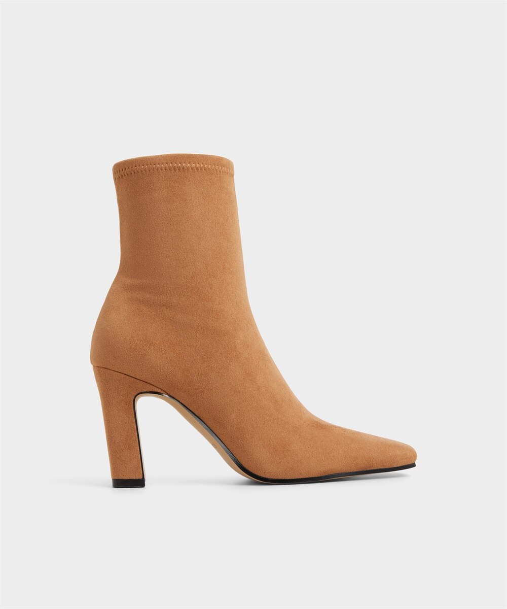 Botines básicos de mujer con punta cuadrada - Aldo - Camel Camel-1