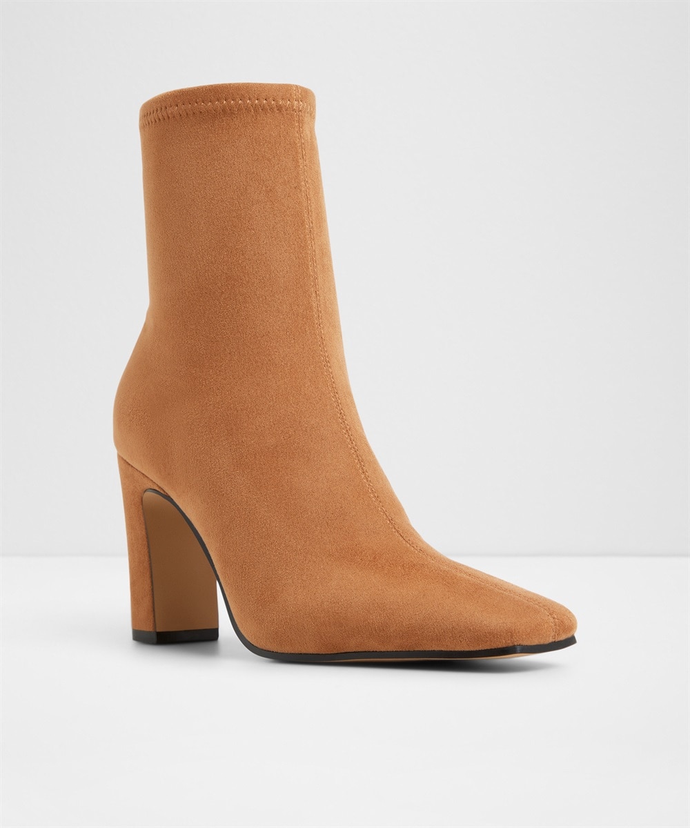 Botines básicos de mujer con punta cuadrada - Aldo - Camel Camel-3