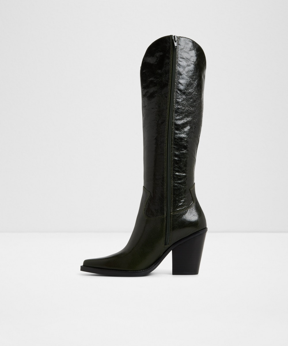 Botas básicas de mujer con punta afilada - Aldo - Verde Verde-3