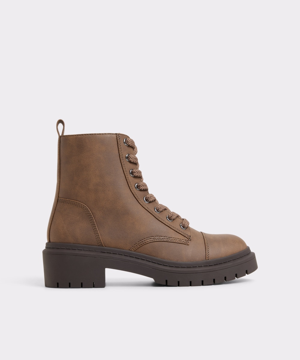 Botines básicos de mujer con punta redonda - Aldo - Marrón Marrón-1