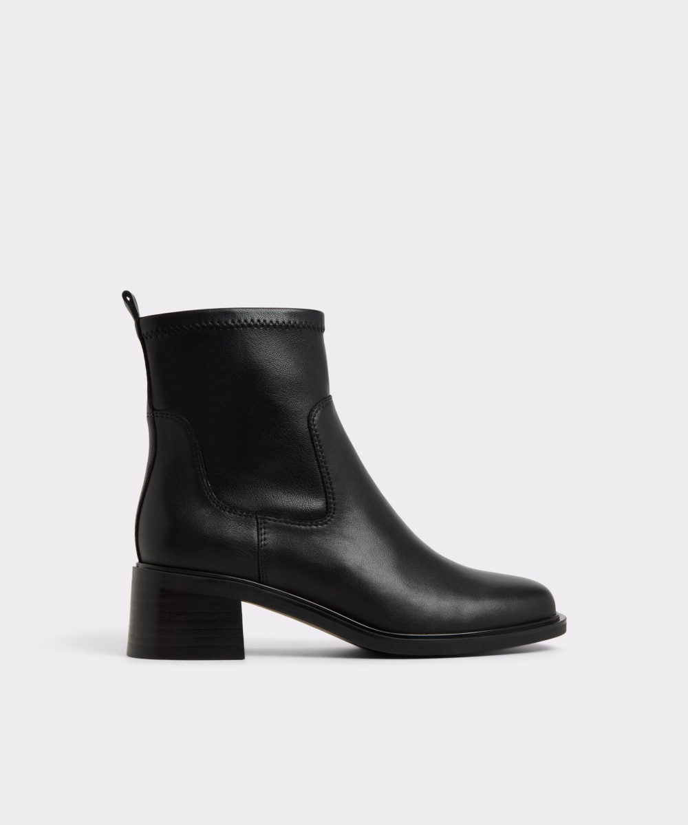 Botines básicos de mujer con punta cuadrada - Aldo - Negro Negro-1