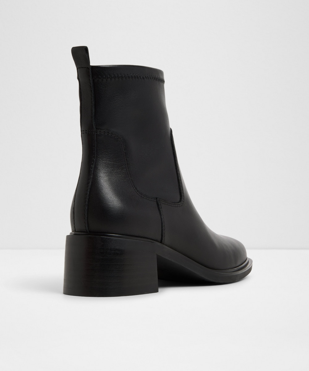 Botines básicos de mujer con punta cuadrada - Aldo - Negro Negro-3