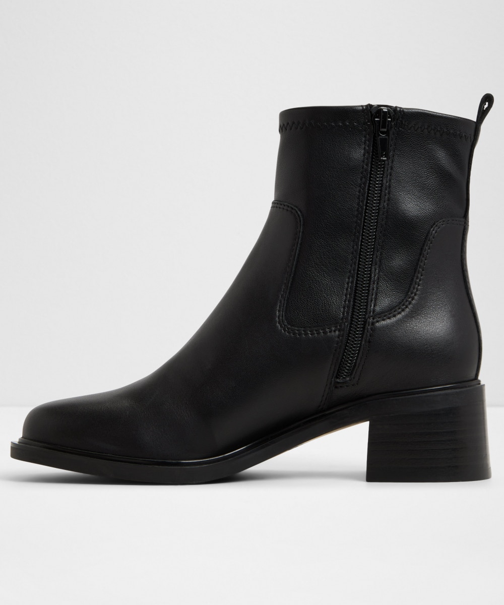 Botines básicos de mujer con punta cuadrada - Aldo - Negro Negro-2