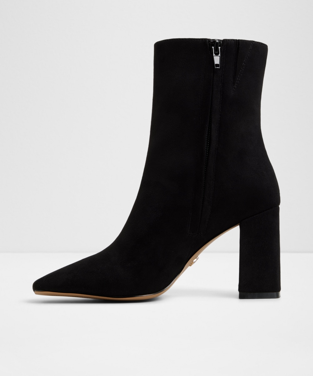 Botines básicos de mujer con punta cuadrada - Aldo - Negro mate Negro mate-2