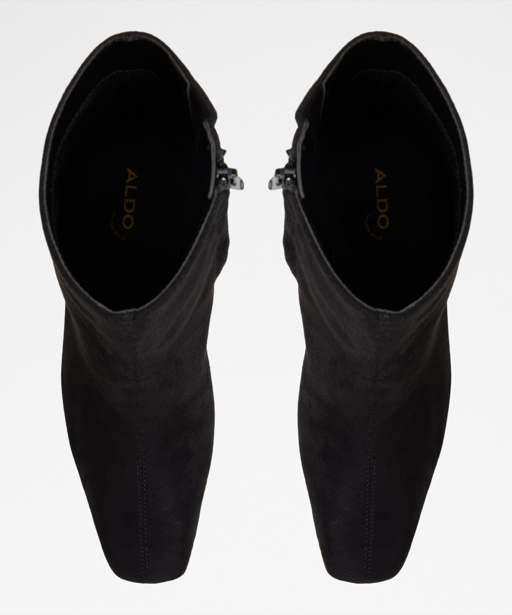 Botines básicos de mujer con punta cuadrada - Aldo - Negro mate Negro mate-6