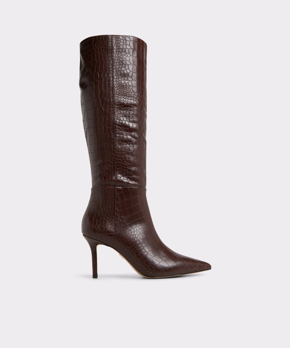 Botas básicas de mujer con punta afilada - Aldo - Marrón Marrón-1