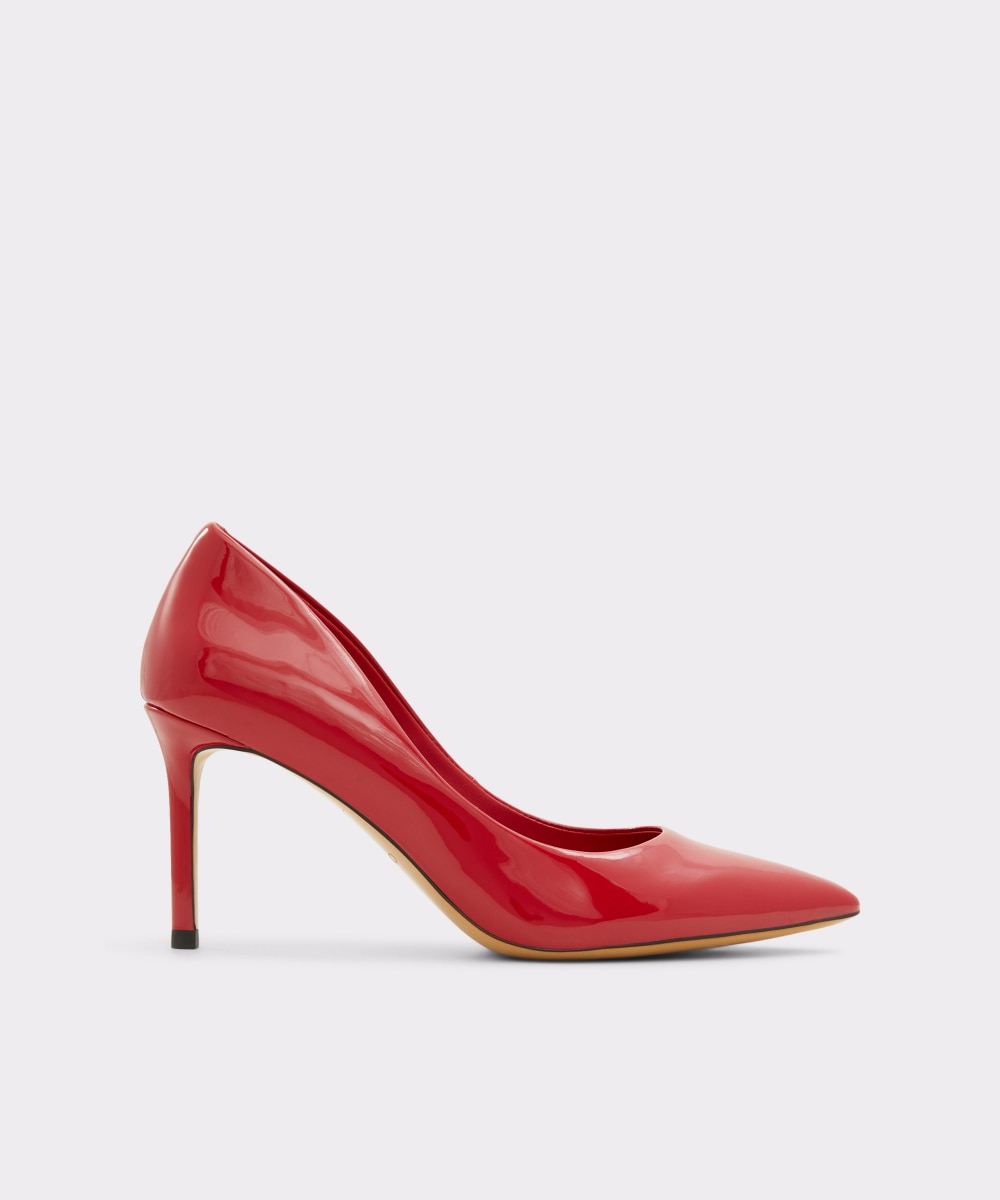 Imagen 0 de Zapatos de salón de mujer con punta de punta Negro brillante