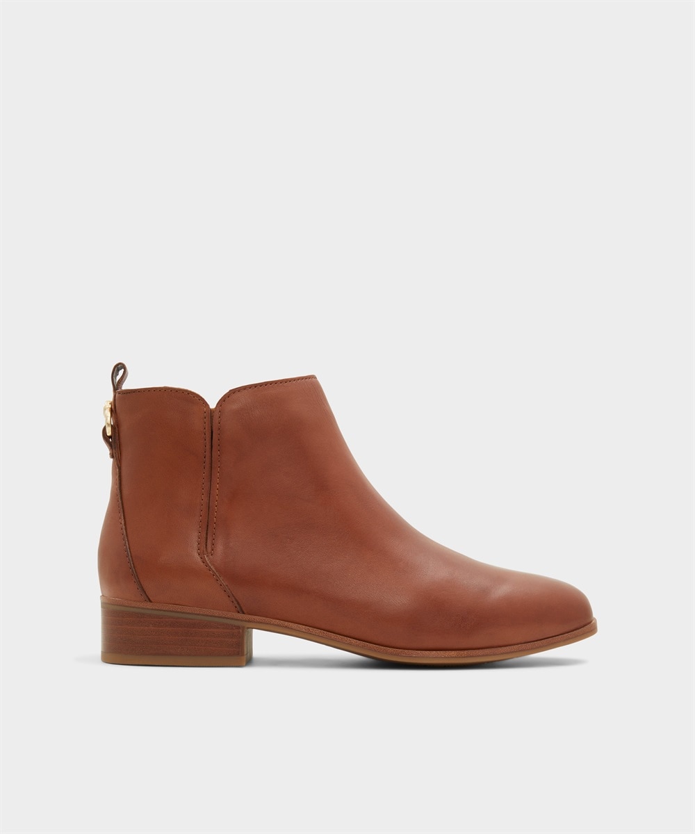 Botines básicos de mujer con punta redonda - Aldo - Camel Camel-1
