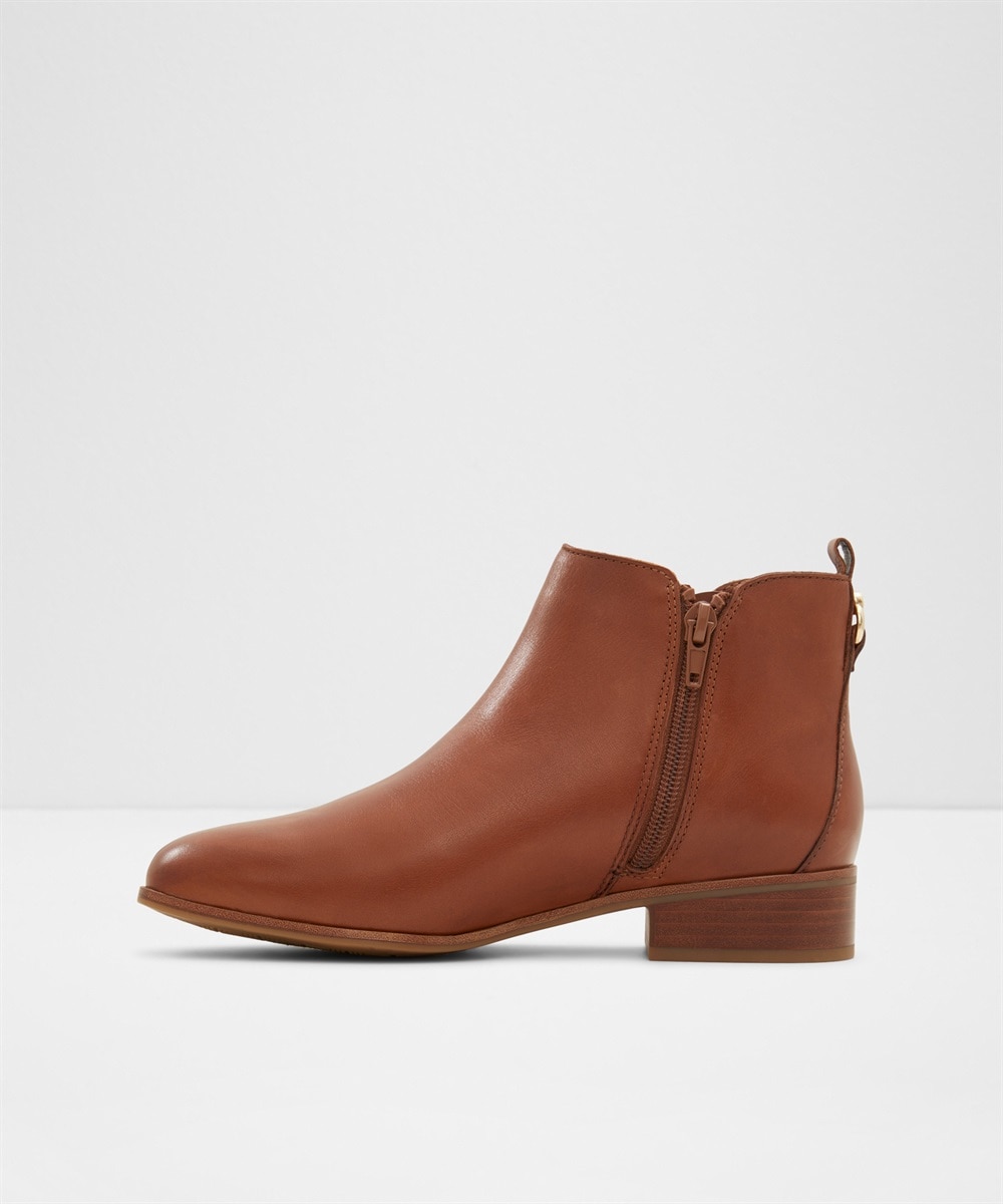 Botines básicos de mujer con punta redonda - Aldo - Camel Camel-4