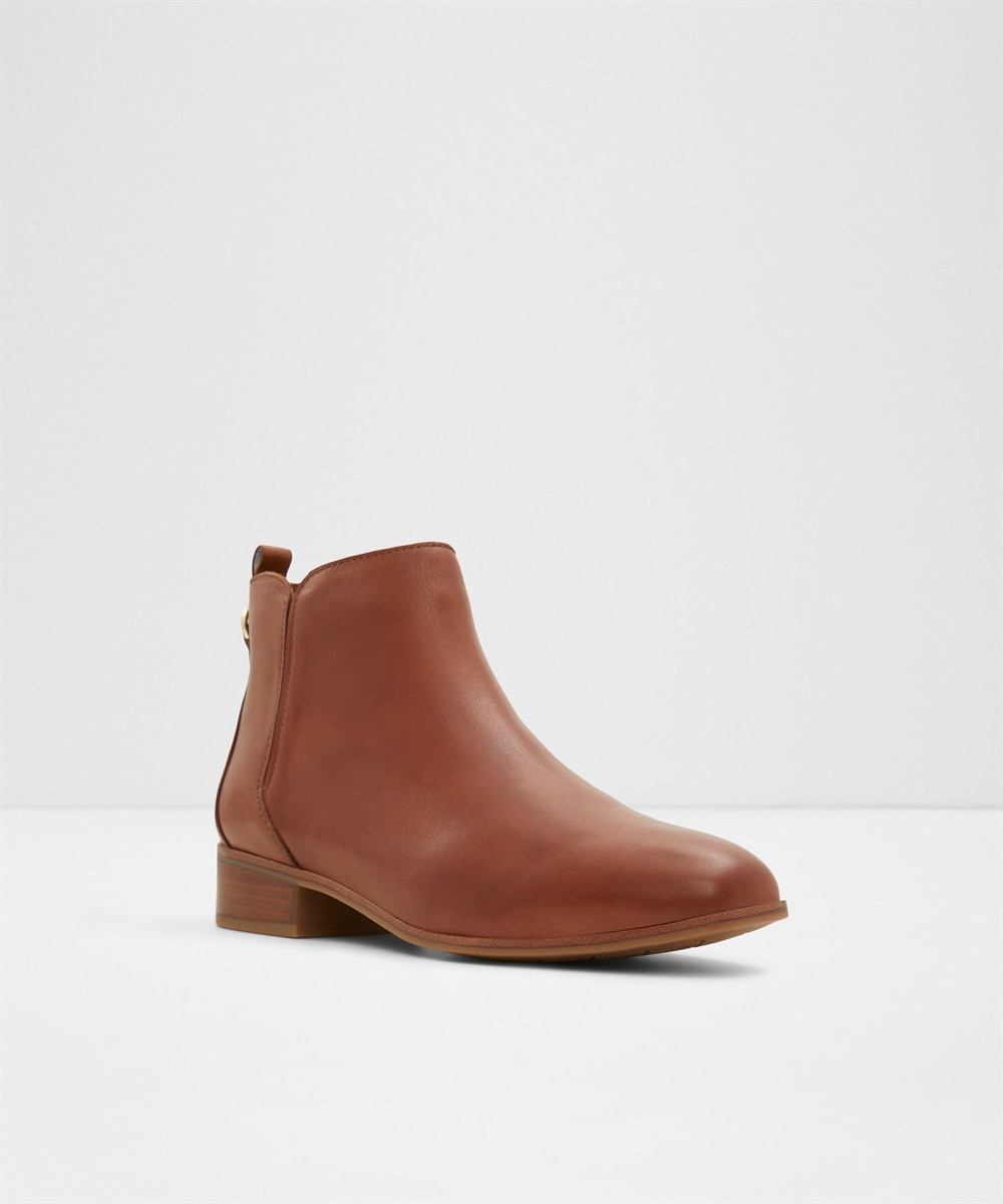 Botines básicos de mujer con punta redonda - Aldo - Camel Camel-5
