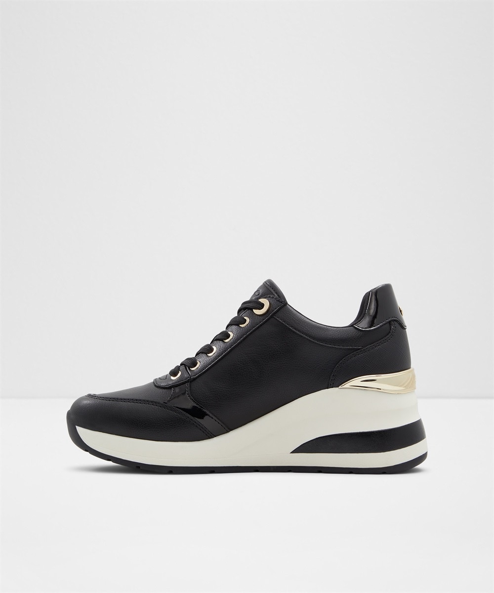 Zapatillas deportivas de mujer con punta redonda - Aldo - Negro Negro-4
