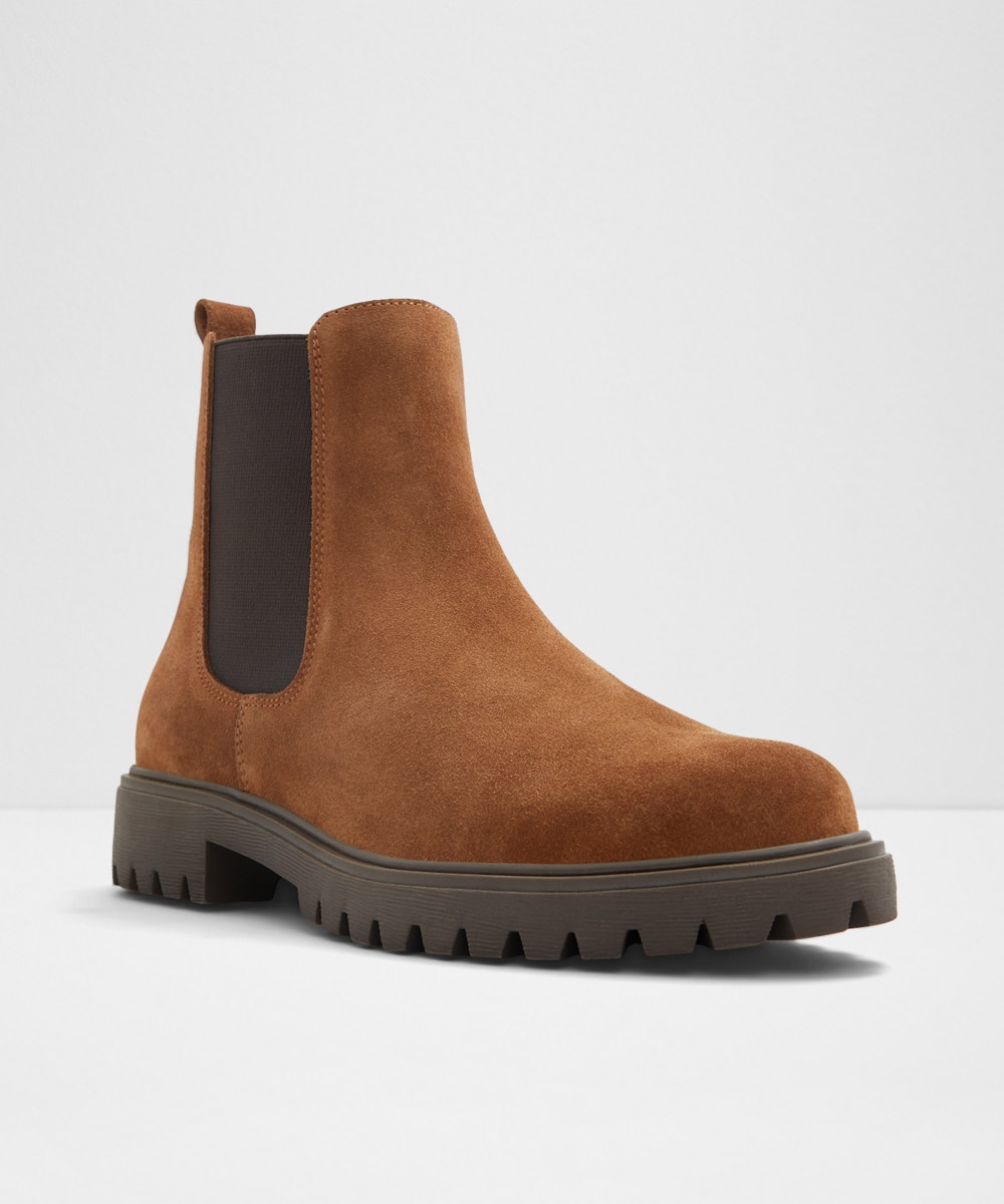 Botines básicos de mujer con punta redonda - Aldo - Camel Camel-4